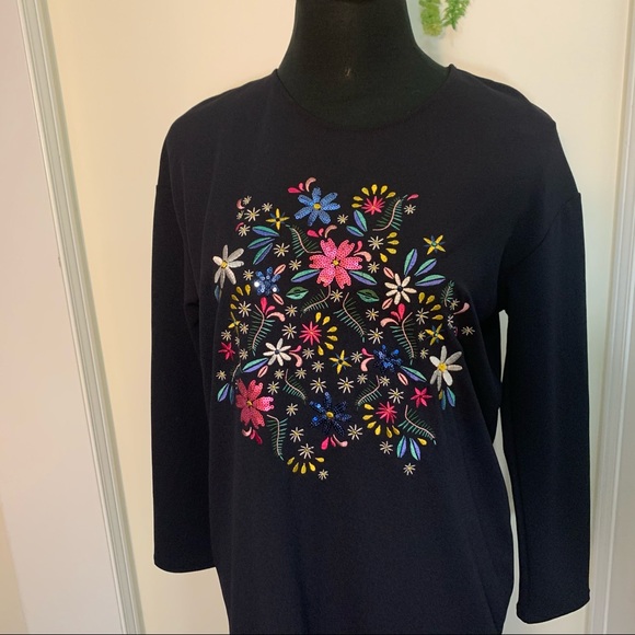 Zara Embroidered Front Daisy Floral Raffle Hem Slip Dress - Picture 7 of 16